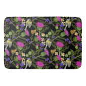 Scottish Cottcore Thistle Pattern Bath Mat (Voorkant)
