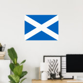 Scottish Cross Scotland Colors Poster (Thuiskantoor)