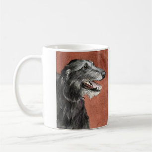 Scottish Deerhound Dog Art Mok