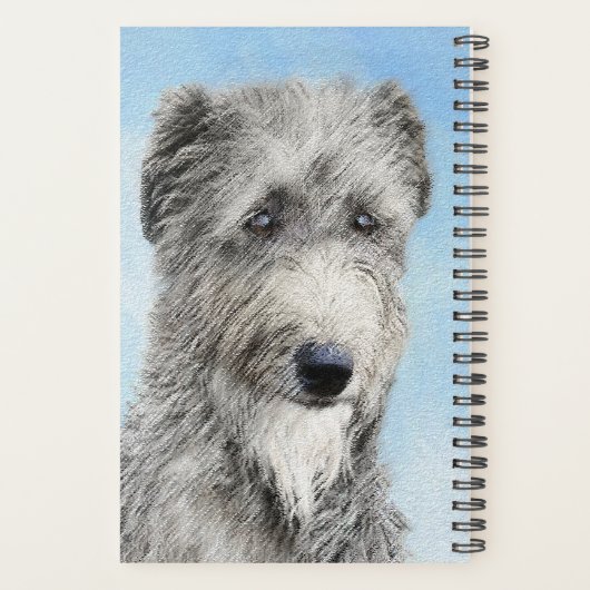 Scottish Deerhound Peinture - Cute Original Chien  (Dos)