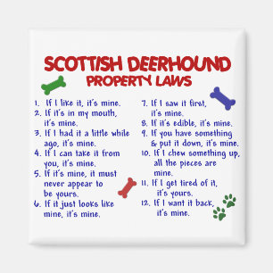 SCOTTISH DEERHOUND Property Wetten 2 Magneet
