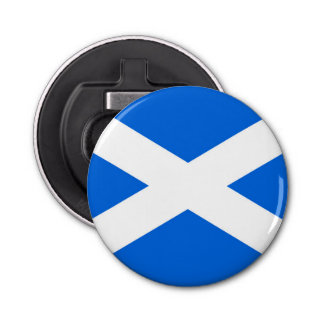 Scottish Flag bot Button Flesopener