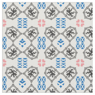 Scottish Flag & Lion Hearts, Scotland mode IND Stof