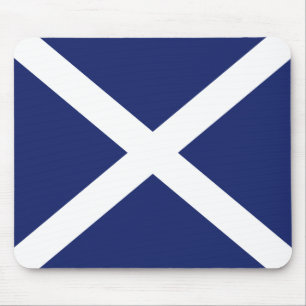 Scottish Flag Mouse Mat in Dark Blue Muismat