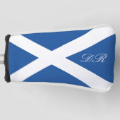 Scottish flag of Scotland custom monogram Golfheadcover (Voorkant)