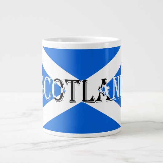 Scottish Flag Scotland Inverted Jumbo Mug arc1 (Devant)