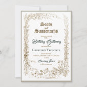 Scottish Flora Sassenach Invitation d'anniversaire (Devant)