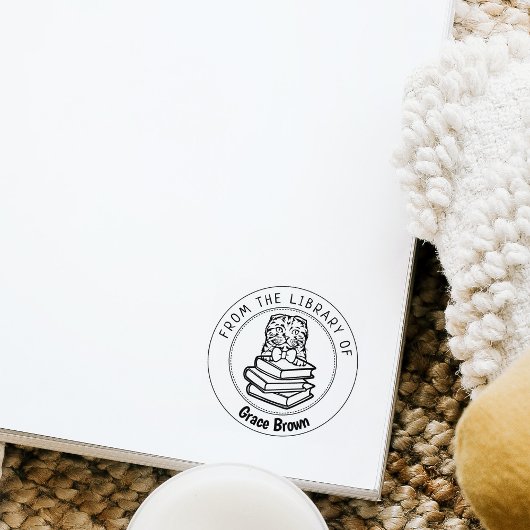 Scottish Fold Cat, boek uit de bibliotheek van Rubberstempel