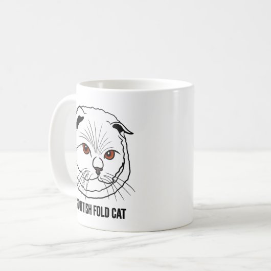 Scottish Fold Cat Mug (Devant gauche)