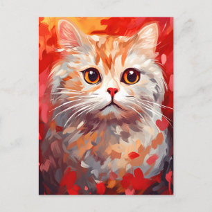 Scottish Fold Cat Valentijnsdag Briefkaart
