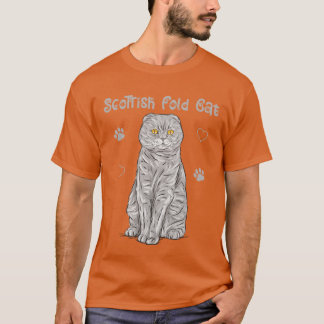 Scottish Fold Cats Kat Eigenaar familie T-shirt