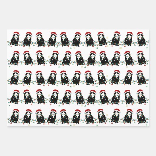 Scottish Fold Kerstproblemen Inpakpapier Vel (Voorkant 3)