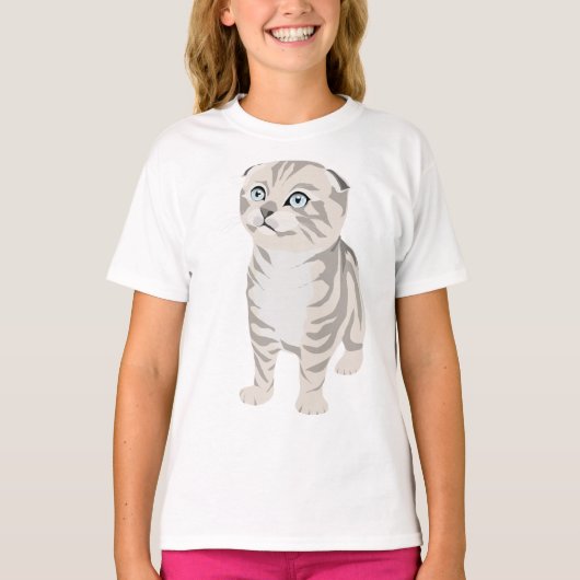 Scottish Fold Kitten children's t-shirt T-shirt (Devant)