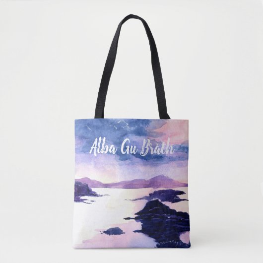 Scottish Gaelic Waterverf Canvas tas (Voorkant)