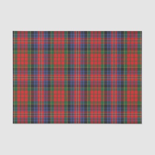Scottish Gifts Clan MacPherson Red Tartan Tissuepapier (Voorkant)
