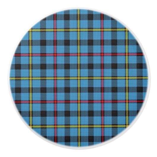 Scottish Grandeur Clan MacCrimmon Tartan Pset Keramische Knop (Voorkant)