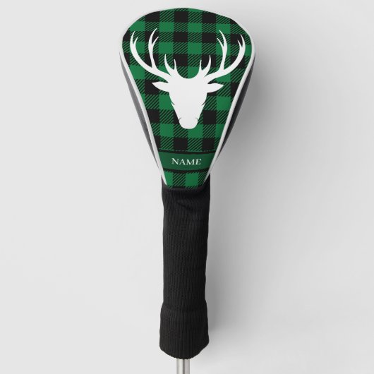 Scottish Green Buffalo Pset Tartan Golfheadcover (Voorkant)