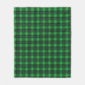 Scottish Green Tartan Plaid Fleece Deken (Voorkant)