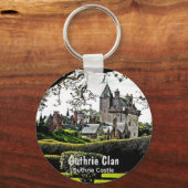 Scottish Guthrie Clan's Castle Keepomwille Sleutelhanger (Achterkant)