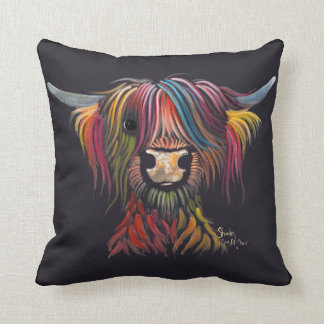 Scottish Hairy Highland Koe "OLIVER" Kussen