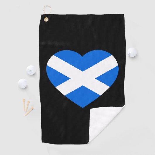 Scottish Heartflag gtcnt Golfhanddoek (Insitu)
