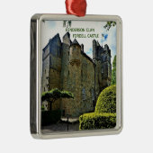 Scottish Henderson Clan's Fordell Castle Xmas Metalen Ornament (Rechts)
