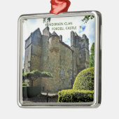 Scottish Henderson Clan's Fordell Castle Xmas Metalen Ornament (Links)