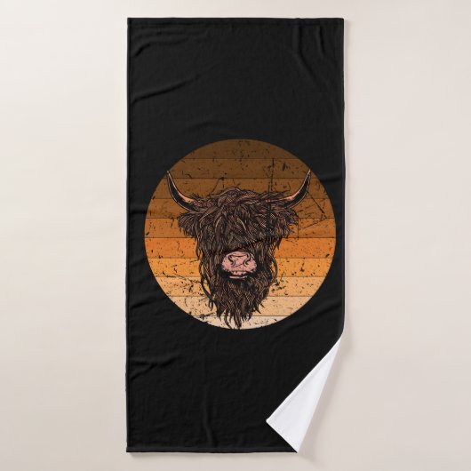Scottish Highland Cattle Badhanddoek (Badhanddoek)