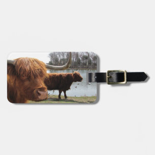 Scottish Highland Cattle ~ Bagagelabel