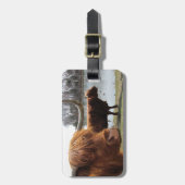 Scottish Highland Cattle ~ Bagagelabel (Voorkant verticaal)