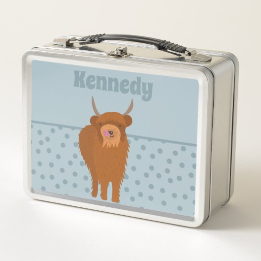 Scottish Highland Cattle Koe Graphic Personalized (Voorkant)