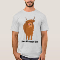 Scottish Highland Cattle Koe Graphic Personalized