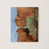 Scottish Highland Cattle Legpuzzel (Verticaal)