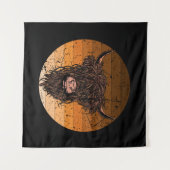 Scottish Highland Cattle Wandkleed (Voorkant (horizontaal))