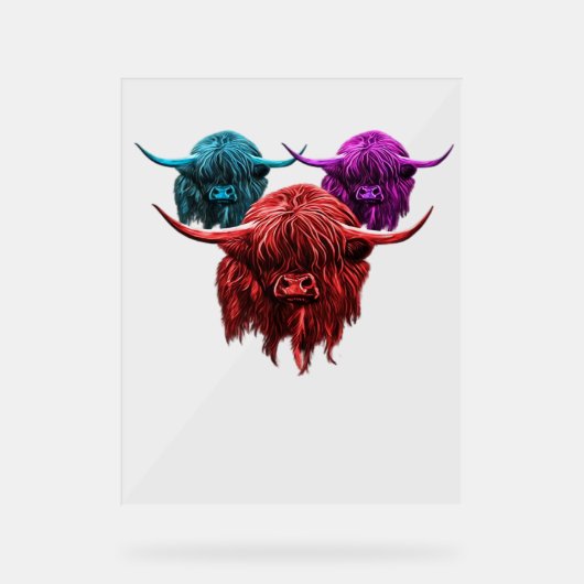 Scottish Highland Cow Colorful Herd Classic T-Shi (Recto)