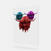 Scottish Highland Cow Colorful Herd Classic T-Shi (Angle)