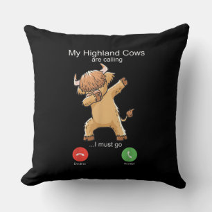 Scottish Highland Cow roept Kussen