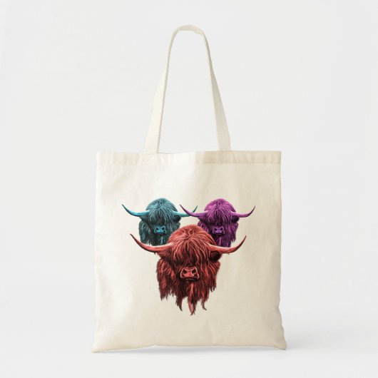 Scottish Highland Cow Tote Bag (Voorkant)