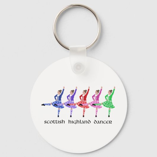 Scottish Highland Dance Line Sleutelhanger (Voorkant)