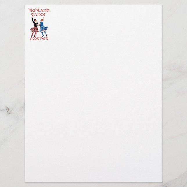 Scottish Highland Dance moeder (Voorkant)