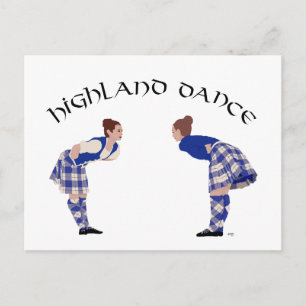 Scottish Highland Dance Reel Briefkaart