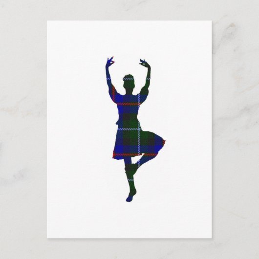 Scottish Highland Dancer Briefkaart (Voorkant)