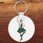 Scottish Highland Dancer Campbell Sleutelhanger (Voorkant)