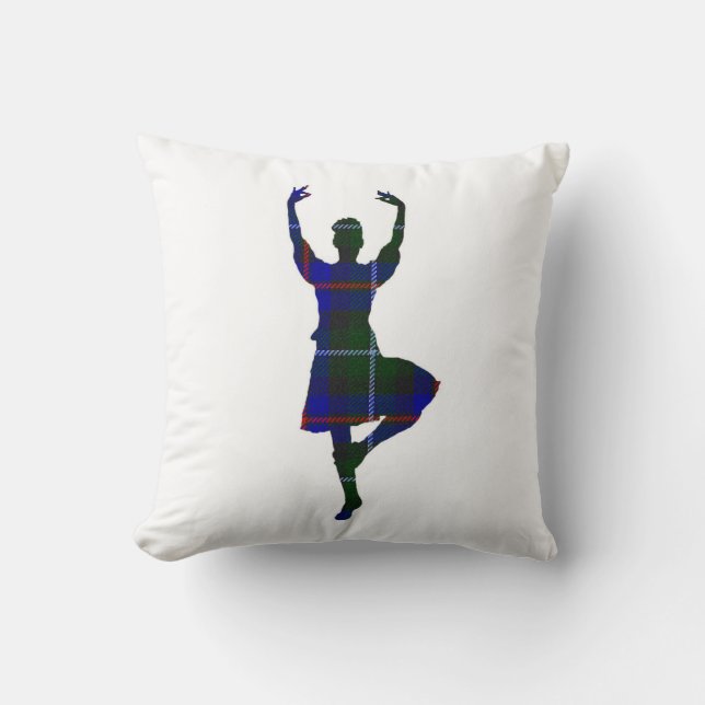 Scottish Highland Dancer dubbelzijdig Kussen (Voorkant)