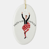 Scottish Highland Fling - Red Pset Keramisch Ornament (Rechts)