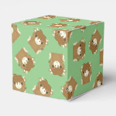 Scottish Highland Koe Baby shower Green Bedankdoosjes (Achterkant)