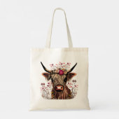 Scottish Highland Koe Grocery Tas | Sjabloon tas (Achterkant)