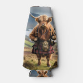 Scottish Highland Vache Bagpiper, Glacière de bout (Devant)