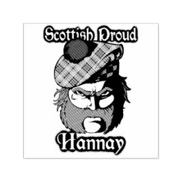 Scottish Highlander Clan Hannay Ink Stamp Zelfinktende Stempel