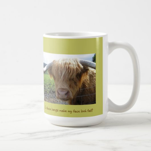Scottish Highlands Steer Humour - Mug (Droite)